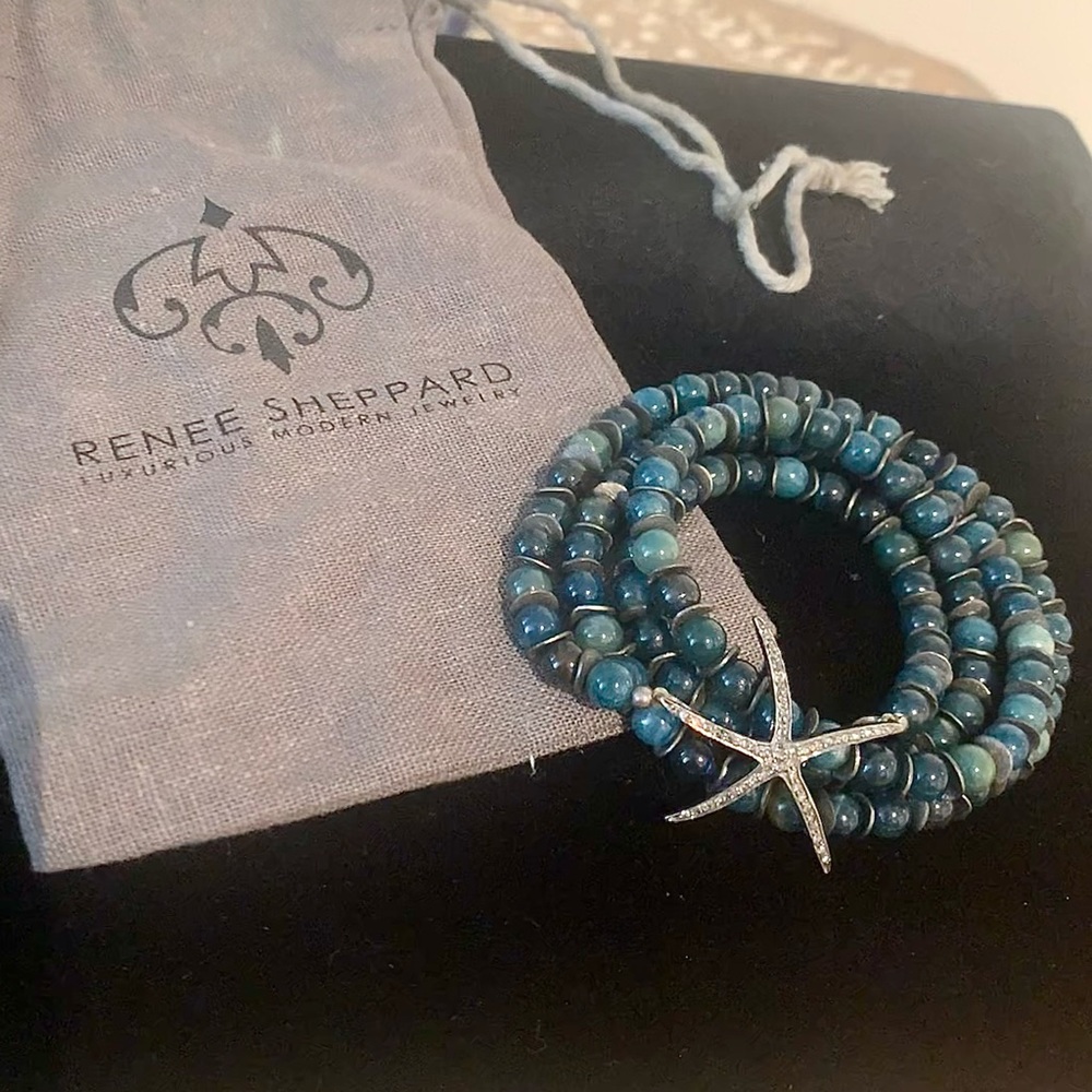 Renee Sheppard diamond starfish wrap bracelet.